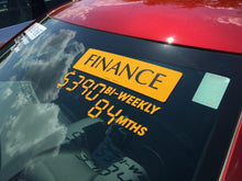 Load image into Gallery viewer, FINANCE OFFER - WINDSHIELD STICKER