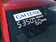 Load image into Gallery viewer, BUICK BLACK FRIDAY EVENT - PAYMENT WINDSHIELD STICKER
