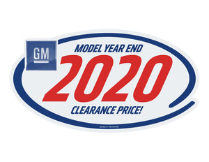 GM LOGO Clearance Sticker - 10 Pack