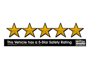 Windshield Stickers - NHTSA 5-STAR  Package of 10