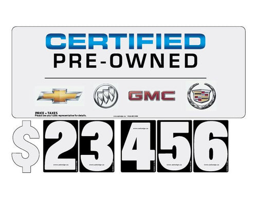 Standard PRICE SYSTEM - GM Canada Certified Pre-Owned