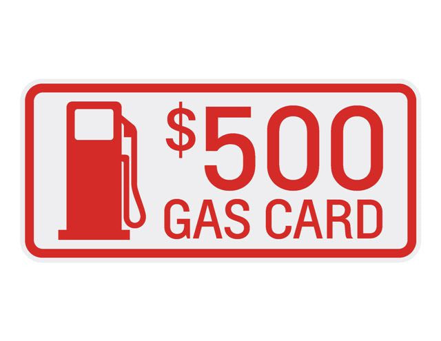 Gas Card Windshield Sticker