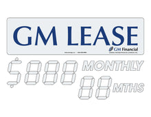 Load image into Gallery viewer, GM LEASE or GM FINANCIAL OFFER - WINDSHIELD STICKER