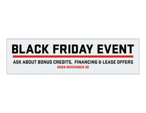 BLACK FRIDAY - GMC LEASE OR FINANCING OFFER WINDSHIELD STICKER