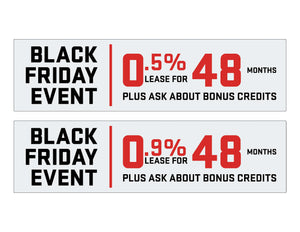 BLACK FRIDAY - GMC LEASE OR FINANCING OFFER WINDSHIELD STICKER