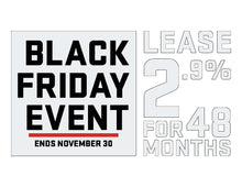 Load image into Gallery viewer, BLACK FRIDAY LOGO WITH OFFER - GMC WINDSHIELD STICKER