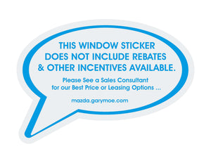 Incentive Add-On for The MSRP Sticker