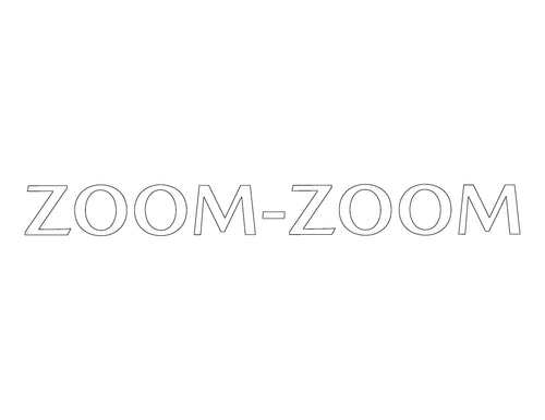 Zoom-Zoom Rear Window Graphic (New Font)